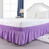 PiccoCasa Elasticated Bed Skirt Ruffled Bed Base Wrap Around Bed