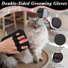 Vexilon Tierhaarentfernungshandschuh, 2 Stück, schwarz, elektrostatische Tierhaarentferner-Handschuhe, verbesserte statische Entfernungshandschuhe