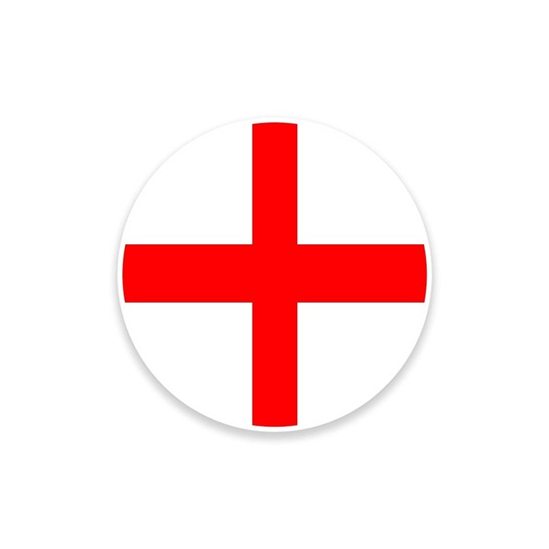 2 x 10cm/100mm England Flag Map Window Cling Sticker Car