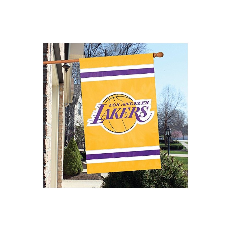 Los Angeles Lakers Applique Banner Flag
