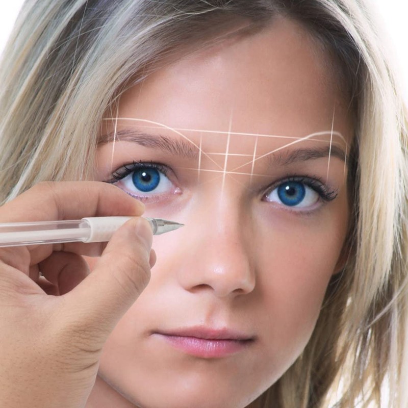 Operitacx Microblading Eyebrow Pen - Waterproof Makeup Position Marker for