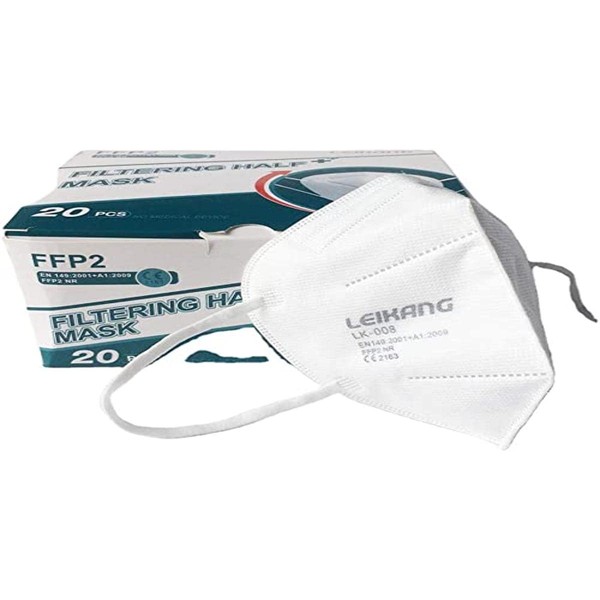 Leikang FFP2 Respirator Mask, Mouth and Nose Protection, 1 Box