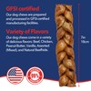 Pet Factory 7in Braided Beefhide Dog Chew Sticks with Peanut