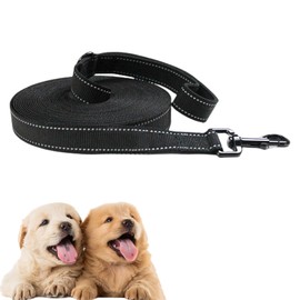 MODUS Reflective Leash for Dogs, Double-Sided Nylon Dog Training Leash with Comfortable Padded Handle, 6.6FT/15FT Traction Rope for Small Medium Large Dogs Walking Training Running