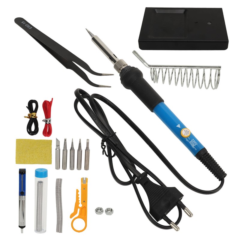 15PCS Set Soldering Iron Set Adjustable Temperature Solder Iron Kit