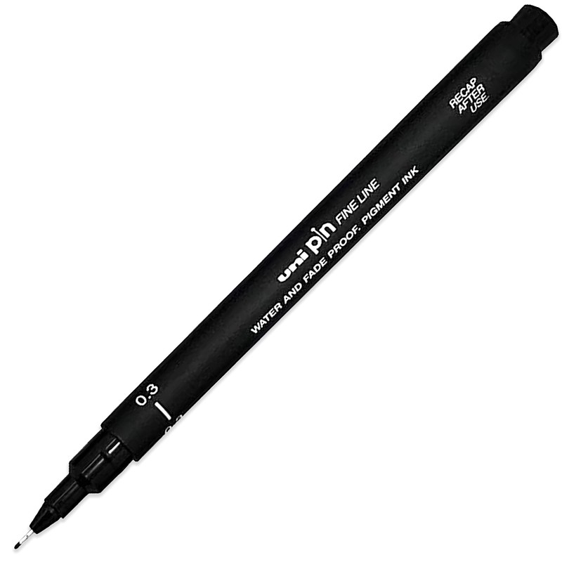 uni-ball PIN Fineliners | Black Fine Tipped Writing Pens |