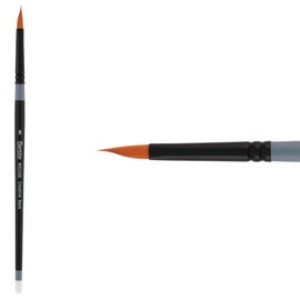 Creative Mark Beste Golden Taklon Wedge 6 Artist Brush, Professional Watercolor Brushes, Large Paint Brushes for Acrylic Painting, Short Handle, Sharp Edges, Hand-Tied and Shaped