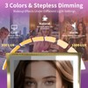 MIROAMZ Wall Mounted Lighted Makeup Mirror 1X/10X Square Brushed Gold