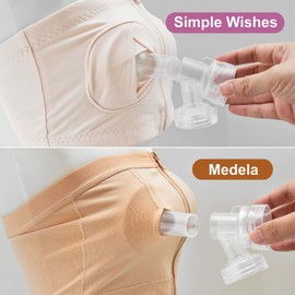 Maymom MyFit 19mm Shields Small; Compatible with Medela Breast Pump PersonalFit, Freestyle, Harmony, Maxi, Freestyle Flex Connector; Connect to Maymom Wide/Narrow Connector, Pack of 2