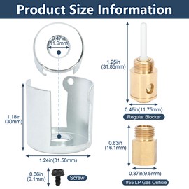 awliye WE25X217 GE Liquid Propane Conversion Kit, Brass LP Replacement Part, Compatible with Hotpoint, General Electric Dryers – Essential Gas Dryers Appliance Upgrade for Enhanced Performance