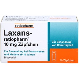 Laxans-ratiopharm Suppositories for Intestinal Inertia Pack of 10