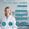 LUCKDATE NAD+ Supplement 7-in-1 Formula with Collagen L-ergothioneine & Vitamin
