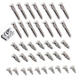 ArrErr 38 Pack Rachet Belt Pin Replacement Screw Side Rivet Fix Plug Nail Pins for Leather Belts Sliding Automatic Buckle Repair Parts Hardware Components