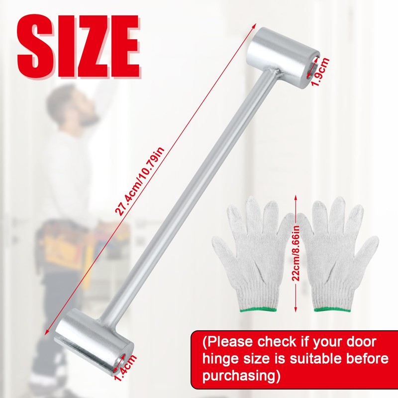 Hinges Gaps Adjusting Wrench, 0.55-0.71in Steel Door Hinge Adjustment Tool