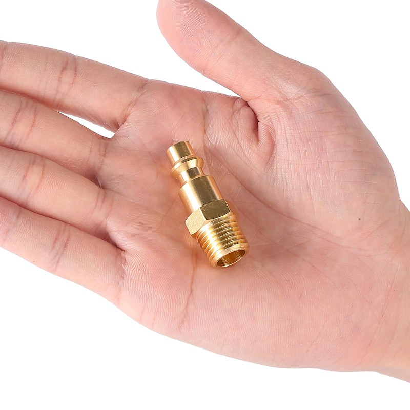 BILAL Brass 1/4-Inch NPT Male Industrial Air Hose Quick Connect