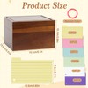 NZZVNZ Index Card Box 15.1 x 10.2 x 10.3 cm,