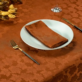 Kadut Thanksgiving Napkins Rustic Maple Leaf Fall Napkins (17x17 Inch) Set of 4 | Heavy Duty Fabric | Stain Proof Napkins for Harvest, Holiday, Fall, Parties, Christmas