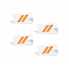 Hash Rhombus Center Cap Overlay Decals- 2019-2024 Durango - (Color: Orange)