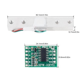 DiGiYes 5kg Digital Load Cell Weighing Sensor + HX711 Weigh Amplifier AD Module Fit for Arduino DIY Portable Electronic Kitchen Scale Kit (Pack of 2, 5kg)