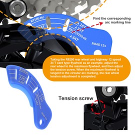 The Lord of the Tools 2pcs Bicycle Rear Derailleur Gear Plate Setting Suitable for RD-R9250/R8150 Road 12s