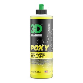 3D POXY Montan Wax Sealant – Long Lasting Hybrid Car Wax for High Gloss Finish & Paint Protection | Non-Staining Formula | Easy to Apply | Made in USA | 16 oz