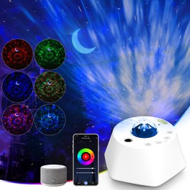 Galaxy Projector Night Light,Rusoso Star Projector Starry Sky,Double Effect Nebula Projector Starlight Aurora and Galaxy Sky Lamp with Timer & Remote Control Bedroom,Gifts for Kids and Adults