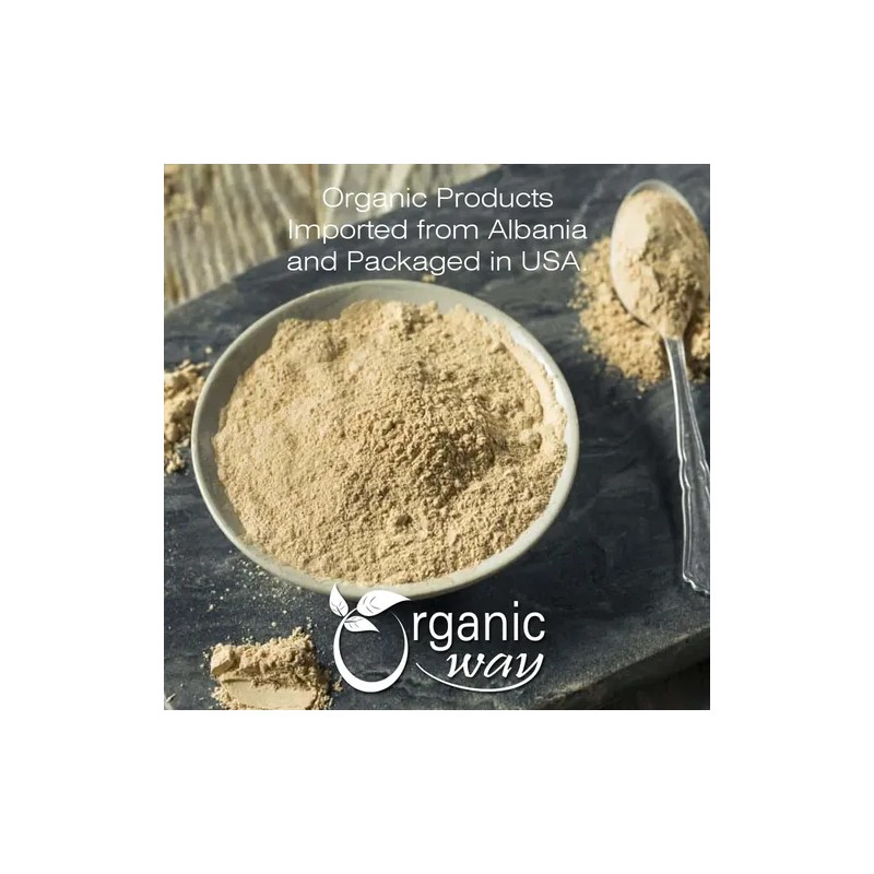 Organic Way Polvo Raíz Malvavisco Orgánico 2oz Té Herbal