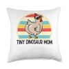 Tiny Dinosaur Mom Chicken Dinosaur Chicken Mom for Women Throw