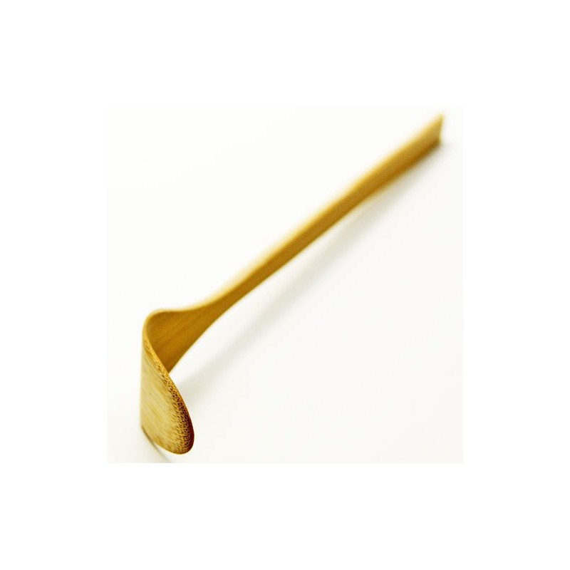 Round Tea Shaku for Mizuya White Bamboo Tea Tools