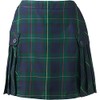 Lands' End Uniform Plaid Side Pleat Skort Above The Knee