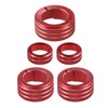 VekAuto 5 Pcs AC Climate Control Knob Rings Compatible for