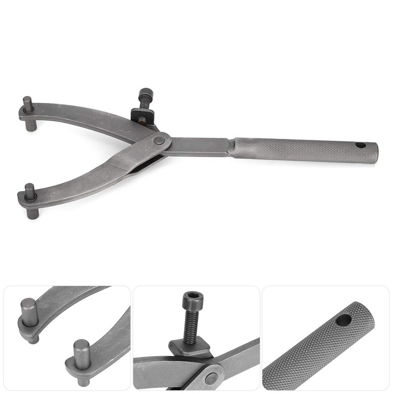 Terisass Adjustable Clutch Wrench Holder Spanner Wrench Set Removal Tools