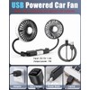 USB Car Fan for Backseat: Dual Rear Seat Fans for