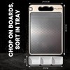 CLAPTRI Stainless Steel Cutting Board with Tray for kitchen |