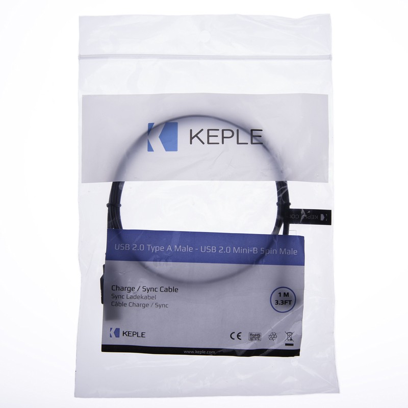 Keple Rechter Winkel Mini USB Kabel Ladegerät und Datentransfer USB