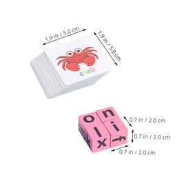 Sosoport 1set Montessori Spelling and Girls Alphabet Toys Phonics Toys Literacy