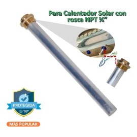 Ánodo O Barra De Magnesio Para Calentador Solar, 3/4