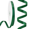 Rilisili Forest Green Satin Ribbon 3/8 Inch 50 Yards Double