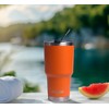 Product Armor 30oz Vacuum Insulated Stainless Steel Tumbler (Lava Orange)