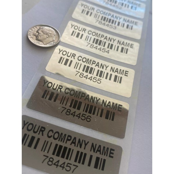 Labelogix 250 CUSTOM PRINTED BAR CODE LABELS TAMPER PROOF-SECURITY VOID