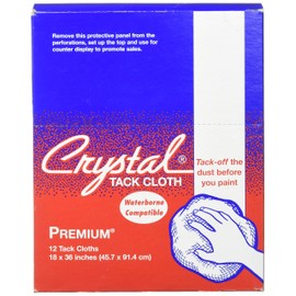 Premium Tack Cloths, Bond Crystal Brand 18" x 36" 12 Cloths Per Box