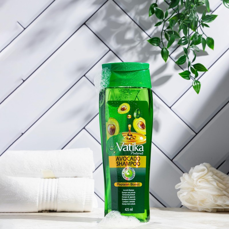 Vatika Naturals Avocado Oil Shampoo - 425ml | Protein Boost