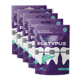 Platypus Ortho Flosser for Braces 30-Count (5 Pack)