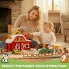 30-Piece Upgraded Farm Animal Big Barn Playset Gifts for Toddlers