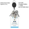 GOGO 4 Packs Retractable Keychain Badge Holder with Carabiner Reel