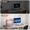 Marbrasse 6 Tier Paper Organizer Letter Tray - Mesh Desk