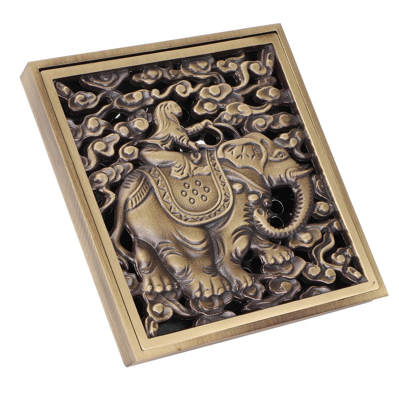 Floor Drain Antique Full Copper Shower Drain Kit for Kitchen