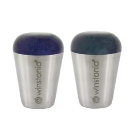 Winstonia Nail Art Stamper 2pcs Refill Pads Jumbo Size for Nail Stamping Plate | Sticky Soft Marshmallow Pads | Black & Blue