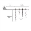 Solar 480 LED Icicle Light - 4 Colour Options -