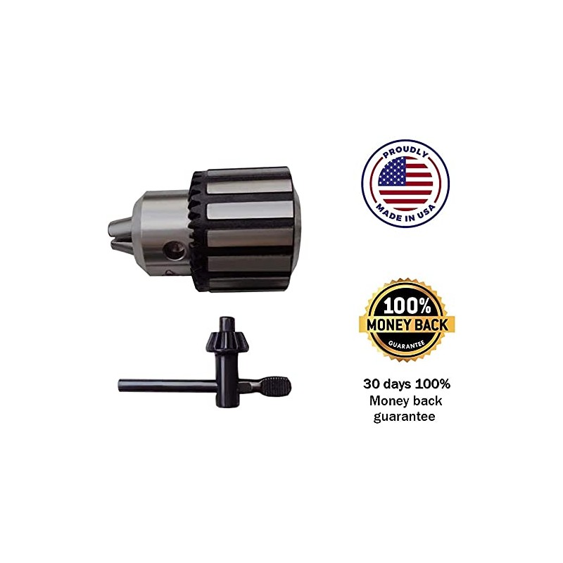 DNLK Drill Chuck Fits Jet Jdp-14J - 1/2" Heavy Duty